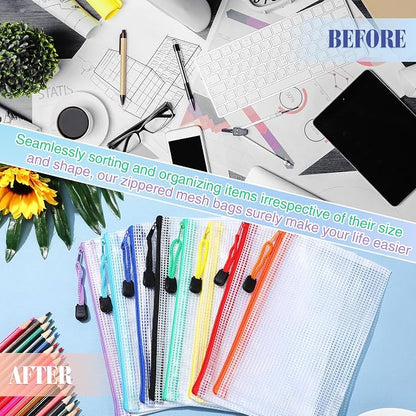 Jetec 32 Pcs Mesh Zipper Bags Toy Storage Bikini Organizer Bag Bolsas Para - Image 6