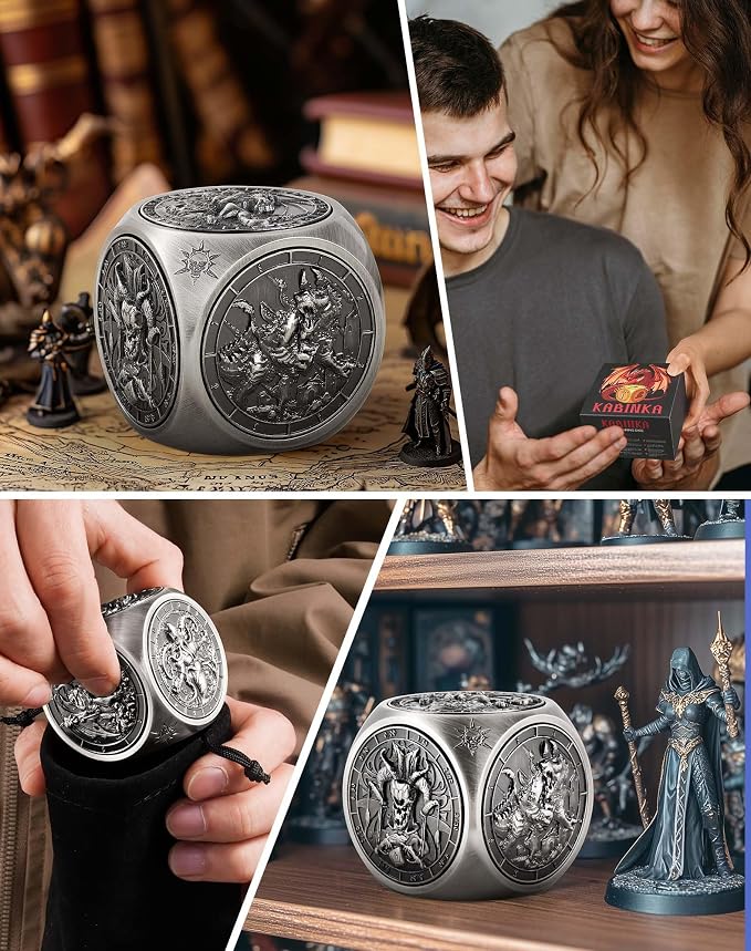 Kabinka Spinner Dice for 7 in 1 DND Dice Set, Unique Metal Dice for Dungeons - Image 7