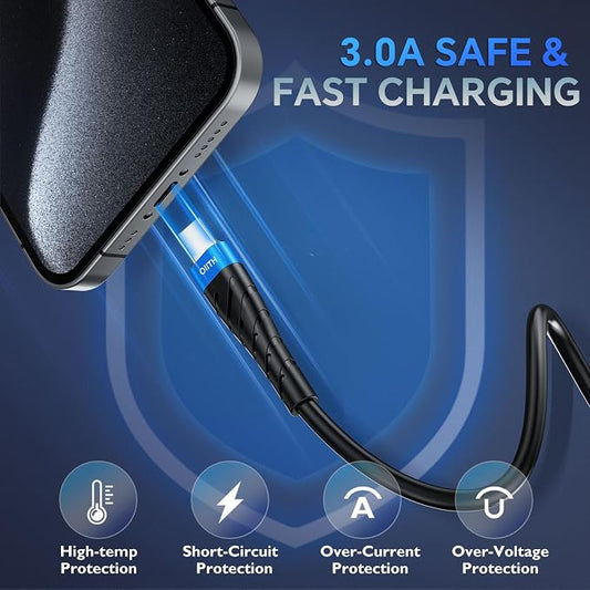 OIITH USB C Cable, USB A to USB C 3A Fast Charging Phone USB Type-C Charge - Image 2