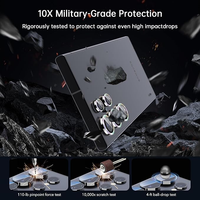 For Samsung Galaxy S23 Ultra Camera Lens Protector, Individual Lens Protector - Image 4