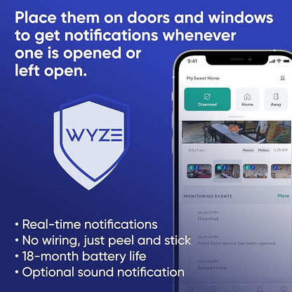 Wyze Home Security System Entry Sensor - Image 3