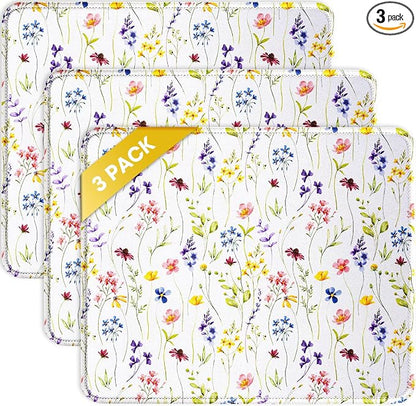 JIKIOU 3 Pack Mouse Pad with Stitched Edge, Comfortable Mouse Pads with by JIKIOU