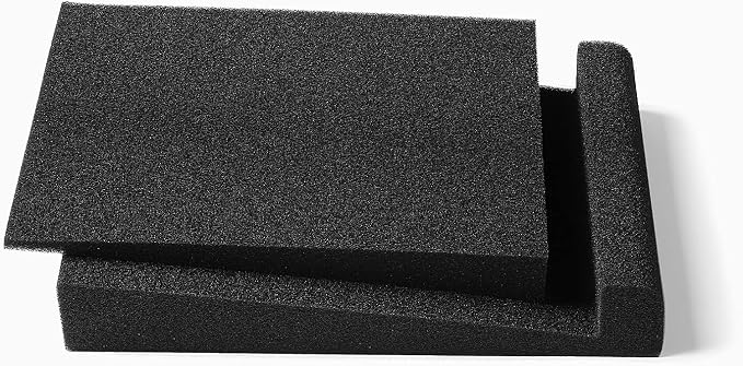 SS5 Studio Monitor Isolation Pads, High-Density Acoustic Foam Tilted Tabletop & - Image 2