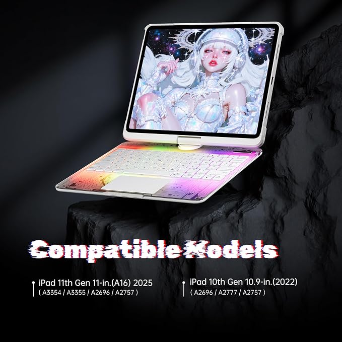 KITONE Transparent Case with Wireless Keyboard - Image 2