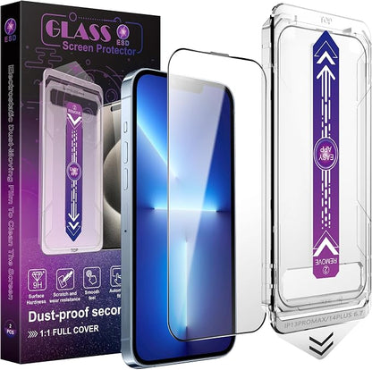 2 Pack Screen Protector for iPhone 13 Pro Max/iPhone 14 Plus, 9H Tempered Glass by Unknown