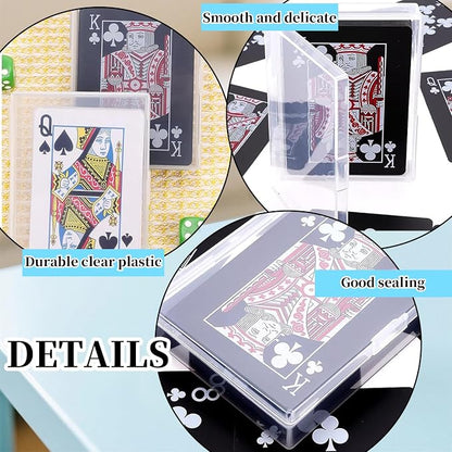 24 Pack Playing Card Case, Empty Deck Cases, Plastic Storage Box Deck Holder - Image 3