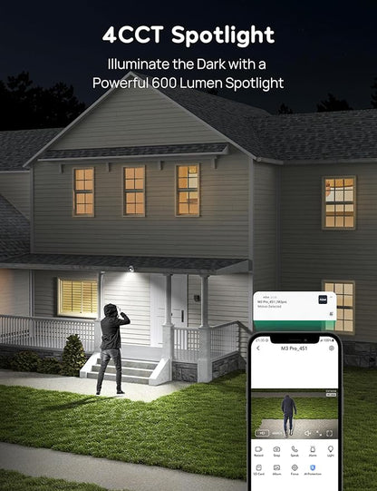 winees Security Cameras Outdoor, Wired 2K Wi-Fi Cameras - Image 5