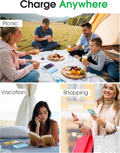 TG90° 2 Pack 10000mAh Power Bank Built-in Foldable AC Wall Plug and Cables - Image 9