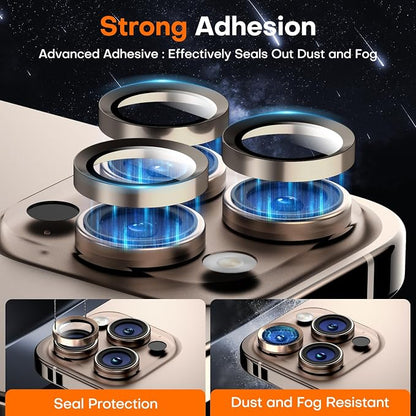 Camera Lens Protector for iPhone 16 Pro Max/16 Pro/15 Pro Max/15 Pro/14 Pro - Image 3
