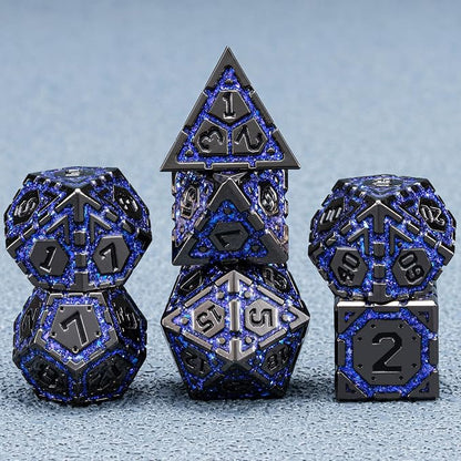 DND Metal Dice Set, Polyhedral Dice Set - Image 3