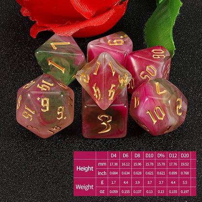 QMAY DND Dice Set -D&D Polyhedral Dice - Image 2