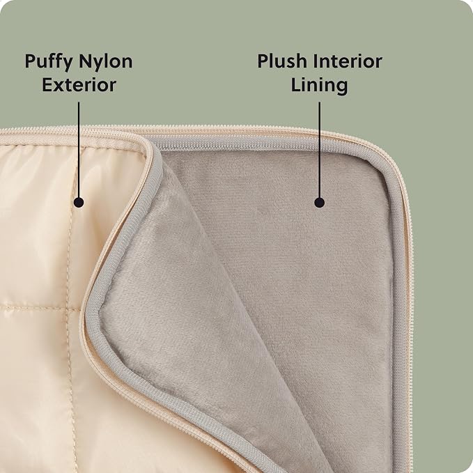 U Brands Nylon Puffer Zipping Medium Laptop Sleeve, 9.75" x 13", Computer - Image 3