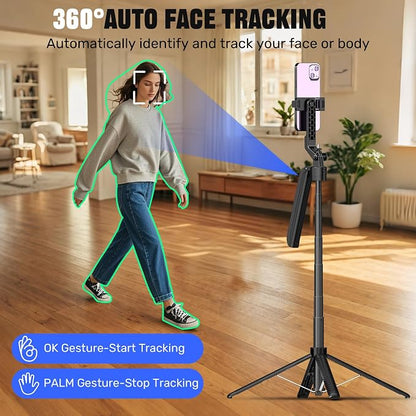 Auto Face Tracking Selfie Stick Tripod - Image 2