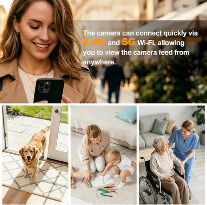 Hidden Camera Smoke 4K HD Rotatable Wireless WiFi Camera Detector Mini Security - Image 4