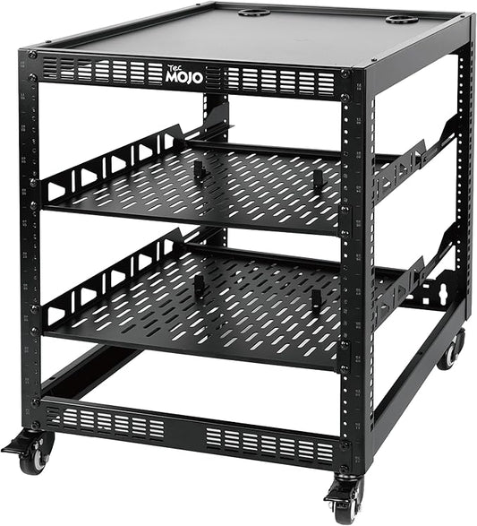 TECMOJO 12U Open Frame Network Rack by Tecmojo