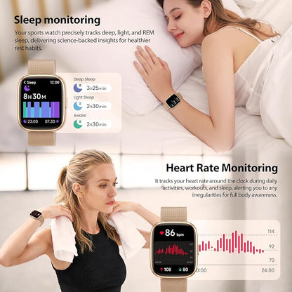 Smart Watch for Women with Alexa Built-in, 1.83" HD Touchscreen Fitness Tracker - Image 4