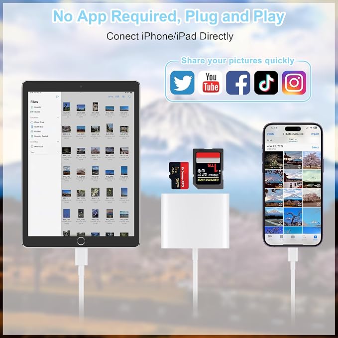 SD Card Reader for iPhone, Memory Card Reader - Image 3