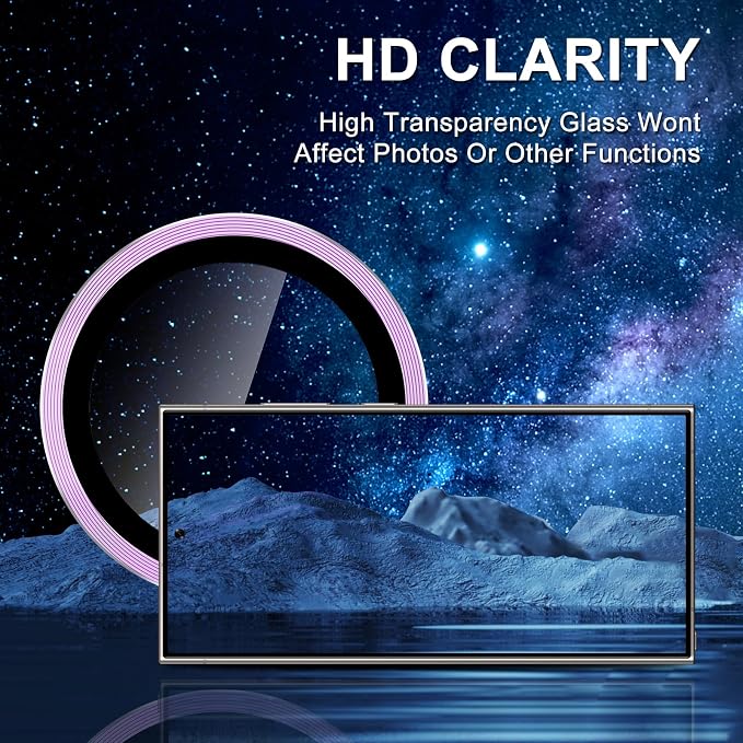 for Samsung Galaxy S23 Ultra Camera Lens Protector, Individual Metal Ring - Image 4