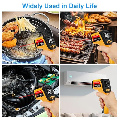 Non-Contact Infrared Thermometer Gun, High Accuracy -58°F to 1472°F, Adjustable - Image 6