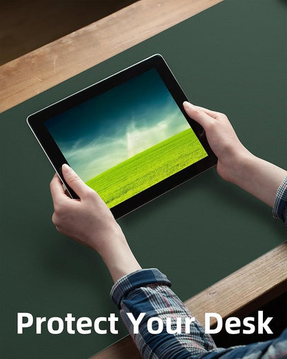 AFIING Leather Desk Pad Protector, Mouse Pad, Office Desk Mat, Non-Slip PU - Image 4
