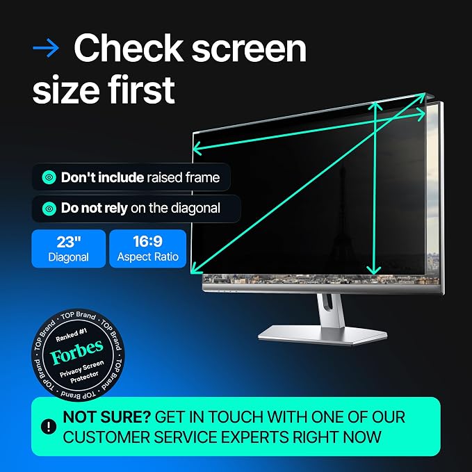 Acrylic 23 Inch Computer Privacy Screen Filter - Image 4