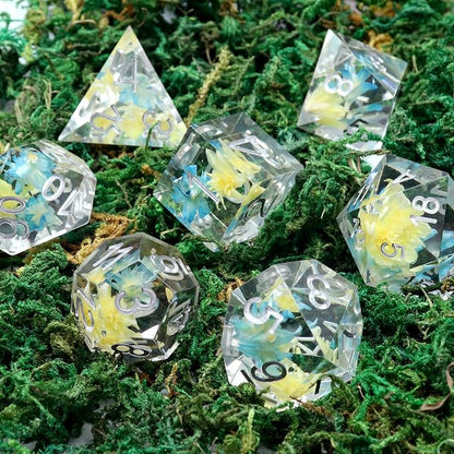 Haxtec Flower DND Dice Set Sharp Edge Dice - Image 4