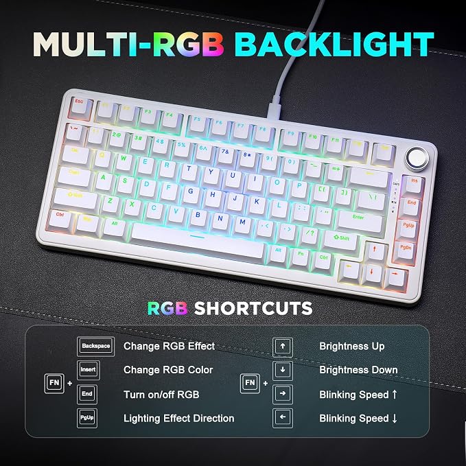 YUNZII B75 Mechanical Keyboard, 75% Layout - Image 6