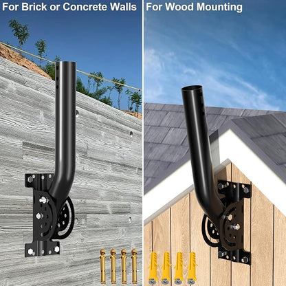 Heavy Duty Antenna Pole Mount, Pole/Wall Mount - Image 5