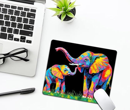 Colorful Art Animal Elephant Mouse Pads - Image 6