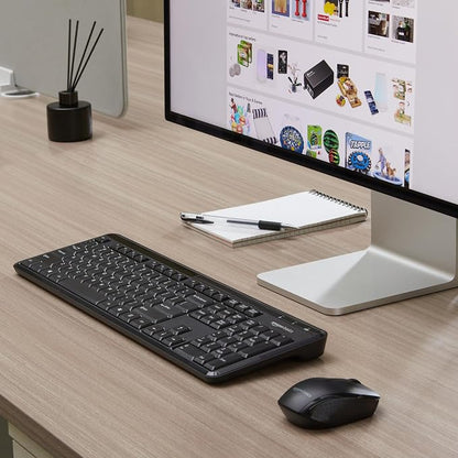 Amazon Basics 2.4GHz Wireless Keyboard and Mouse Combo, Quiet and Compact US - Image 7