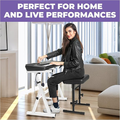 Liquid Stands Portable Heavy Duty Digital Piano Stand & Bench Set - Image 6
