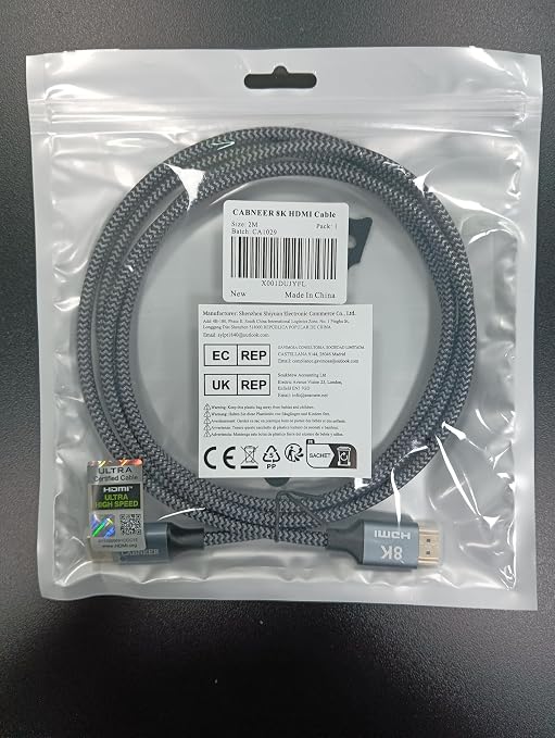 8K HDMI Cable 8ft, 48Gbps High Speed HDMI 2.1 Cable, HDMI Cord 8K@60Hz 4K@120Hz - Image 8