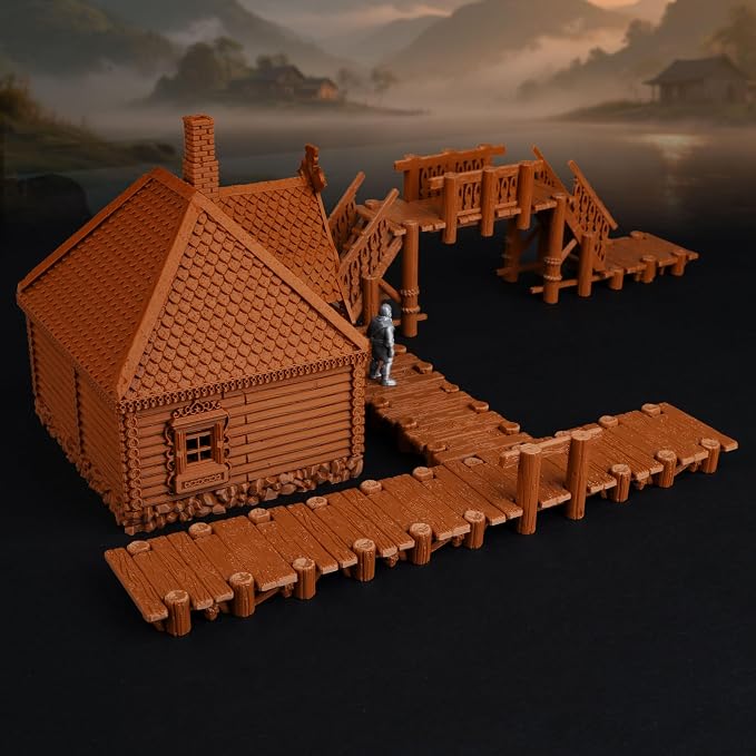 Modular Wharf RPG Terrain Set for Tabletop Roleplaying – Highly Detailed DND - Image 2