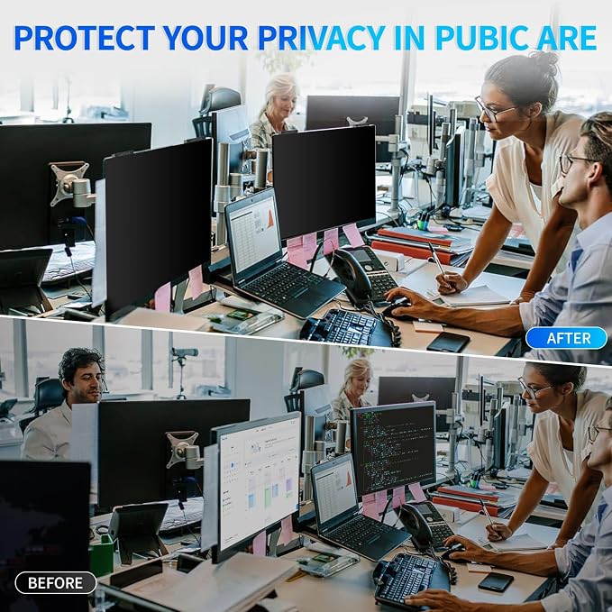 Magnetic Computer Privacy Screen 23.6 inch, Hanging Privacy Screen - Image 8