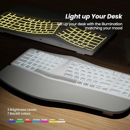 Nulea RT05 Wireless Ergonomic Keyboard, Split Keyboard - Image 3
