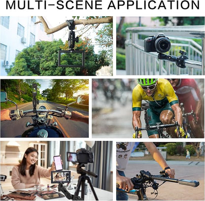Taisioner Super Camera Clamp Mount 3.6" Socket Arm 360°Ball Head Magic Arm 1/4" - Image 4