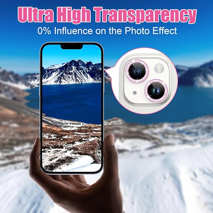 AGVEE 3+3 6 Pack for iPhone 14 6.1" / 14 Plus 6.7" Camera Lens Cover Protector - Image 6