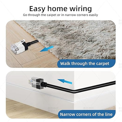 Ultra Slim Cat 6 Ethernet Cable 15 Feet, Flexible Rj45 Cat 6a LAN Cord - Image 4