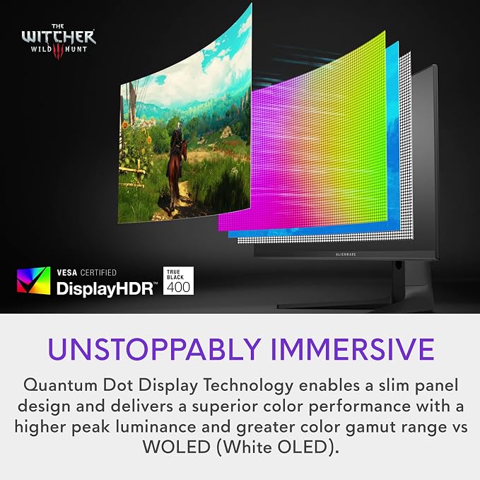 Alienware AW3423DWF Curved QD-OLED Gaming Monitor - Image 3