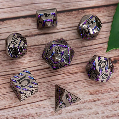 DND Metal Stripe Dice Set - Image 5