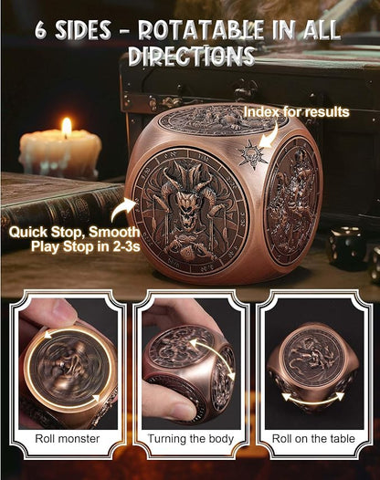 Kabinka Spinner Dice for 7 in 1 DND Dice Set, Unique Metal Dice for Dungeons - Image 5