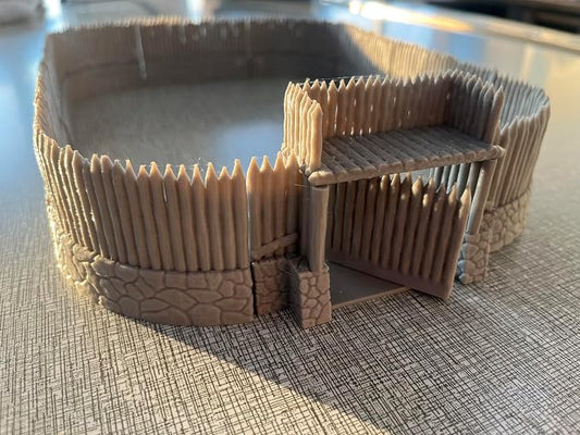 HAUTICO Tabletop RPG Village Wall Scenery and Wargame Terrain - Image 2