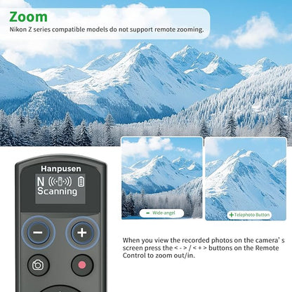 for Nikon Rechargeable Shutter Release, Wireless Camera Remote Control - Image 4