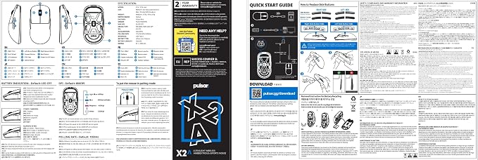 Pulsar Gaming Gears X2A Wired Gaming Mouse, Ultra Lightweight, Optical Switch - Image 15