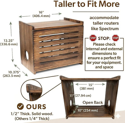 Wooden WiFi Router Storage Box - Image 3