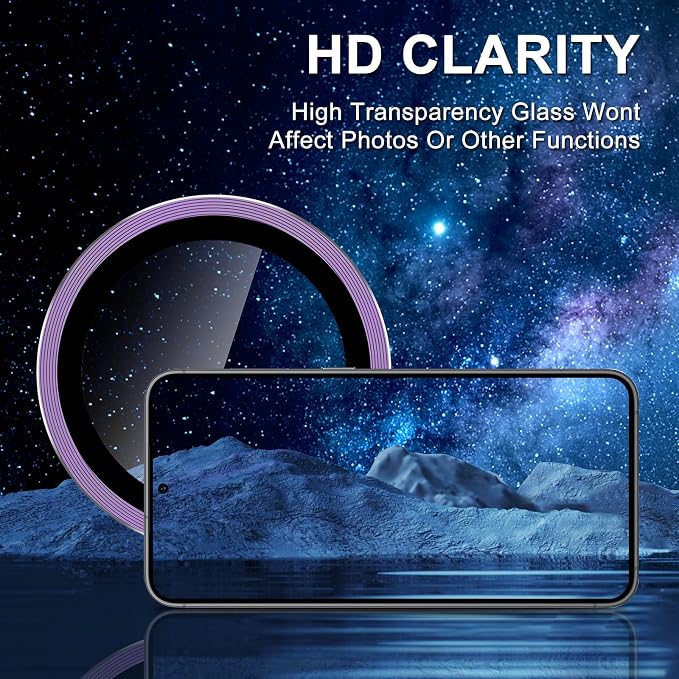 for Samsung Galaxy S25 Plus Camera Lens Protector, Individual Metal Ring - Image 4