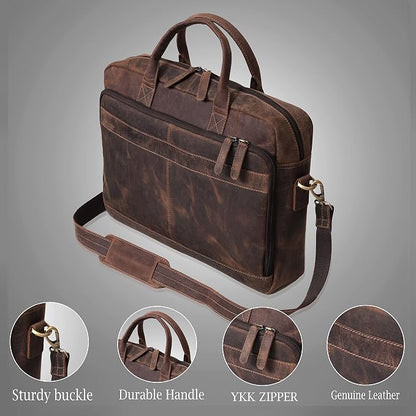 VC VINTAGE COUTURE Leather briefcase bag - Image 3