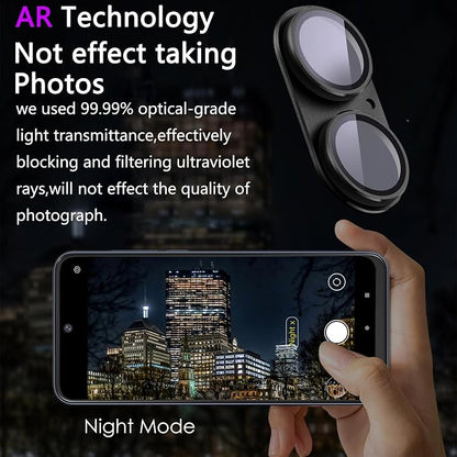 2 Pack Camera Lens Protector for iPhone 16 / iPhone 16 Plus, AR Tempered Glass - Image 3