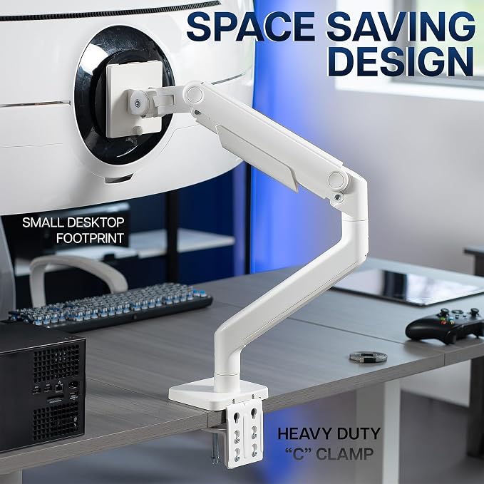 VIVO Heavy Duty Aluminum Ultrawide Monitor Tension Arm - Image 8
