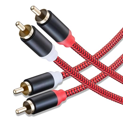 RCA Cable 6Ft, 2Rca Male to 2-Rca Male Audio Stereo Subwoofer Cable by Unknown